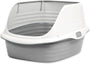 Petmate Grand bac à litière pour chat avec rebord, couleur variable, grand