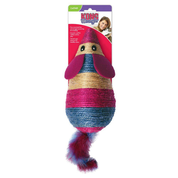KONG Wrangler Scratch Mouse Cat Toy