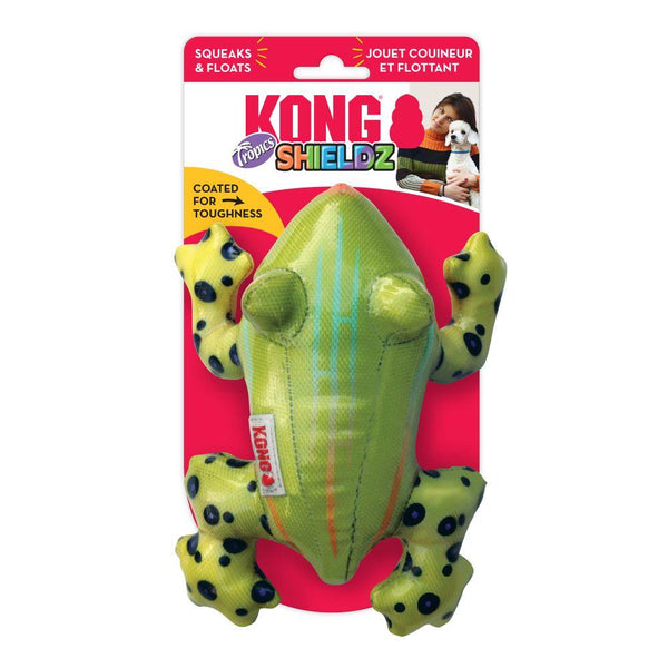 KONG Shieldz Tropics Grenouille Jouet pour Chien