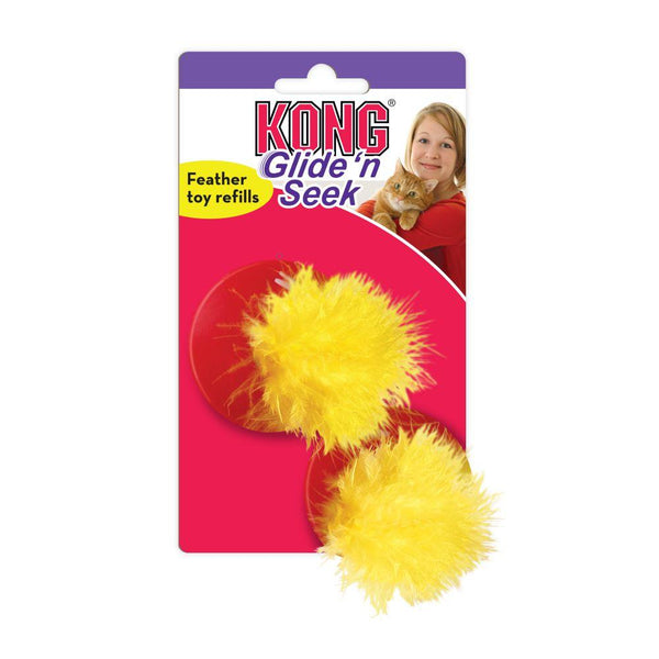 Jouet pour chat KONG Glide n' Seek Feathers