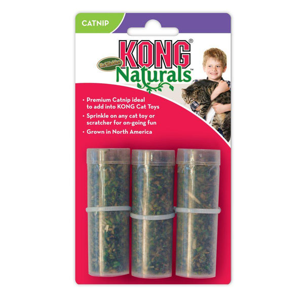 KONG Refillables Catnip Tubes Cat Toy, 3-pk