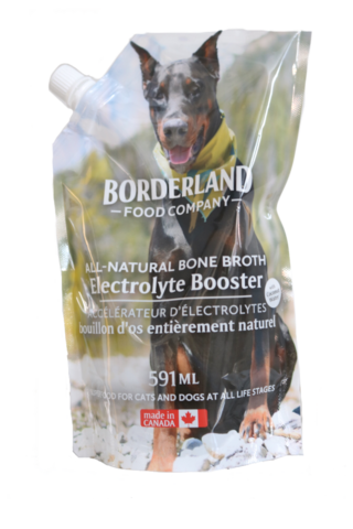 Borderland Bouillon d'os Booster pour chiens et chats.