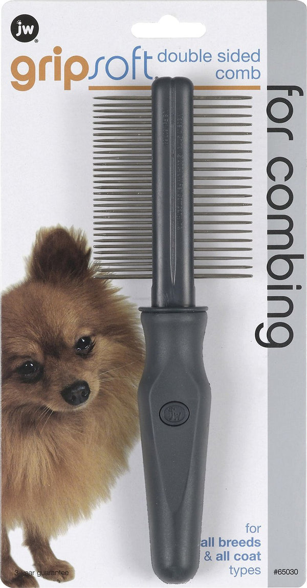 JW Pet Gripsoft Double Sided Comb