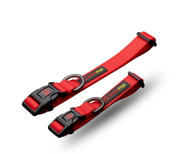 smellydogz Adjustable Comfort Dog Collar, Red