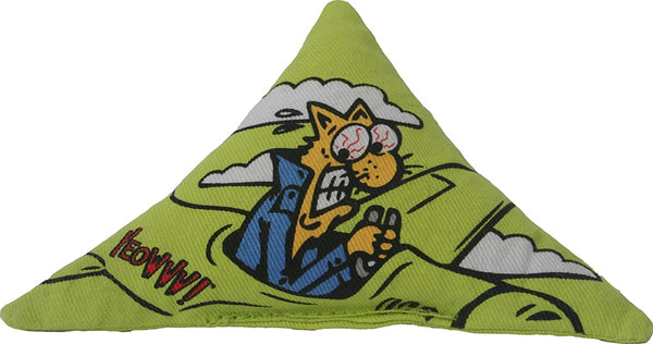 Yeowww! Purmuda Catnip-Filled Triangles, Green