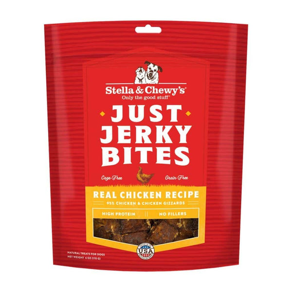 Stella & Chewy's Just Jerky Bites Friandises pour chiens au poulet