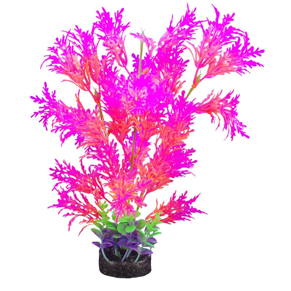 Marina iGlo Whisteria Aquarium Plant, Pink/Orange