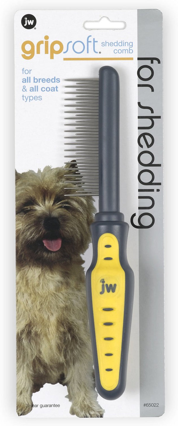 JW Pet Gripsoft Shedding Comb