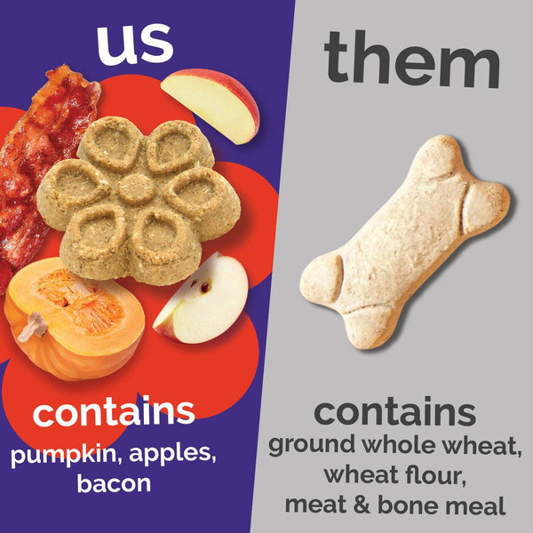 Fruitables Biggies Crispy Bacon & Apple Dog Treats