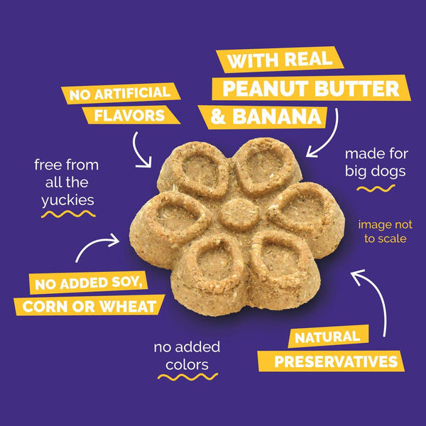 Fruitables Biggies Peanut Butter & Banana Dog Treats