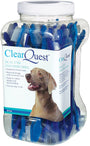 ClearQuest Brosse à dents double pour animaux, Bleu