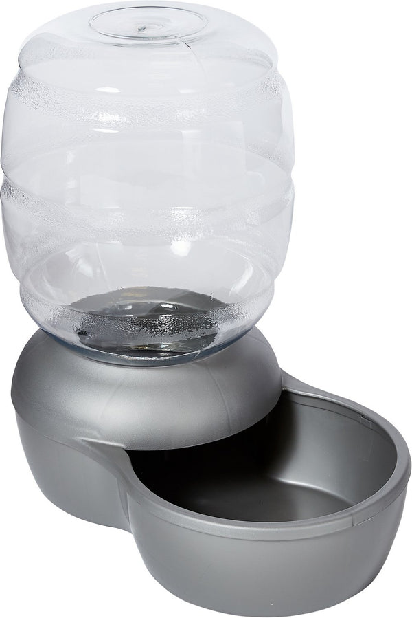 Abreuvoir Petmate Pearl Replenish avec Microban, nickel brossé