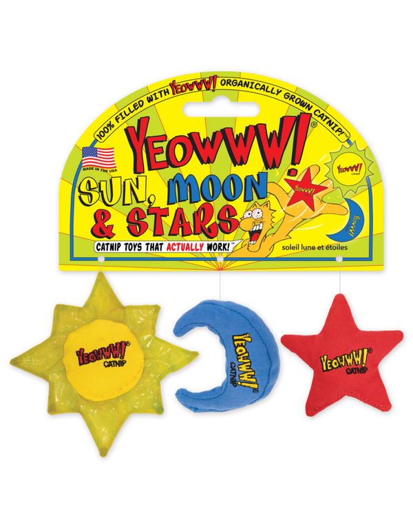 Yeowww! Sun, Moon & Stars Catnip Toy