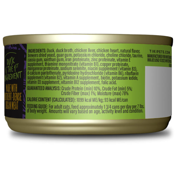 Tiki Cat After Dark Pâté Canard Nourriture Pour Chats En Conserve