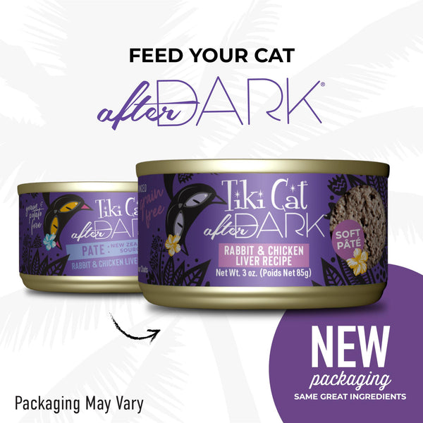 Tiki Cat After Dark Pâté Lapin Nourriture pour Chats en Conserve