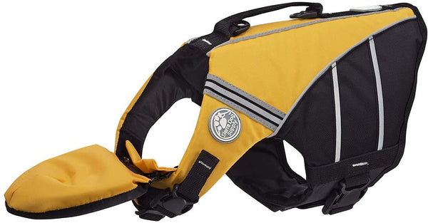 Doggles Flotation Dog Life Jacket, Yellow