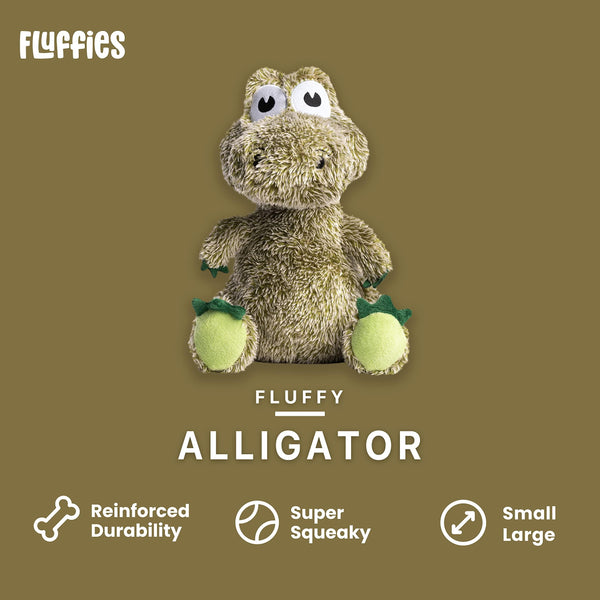 Fabdog Fluffy Peluche pour chien Alligator