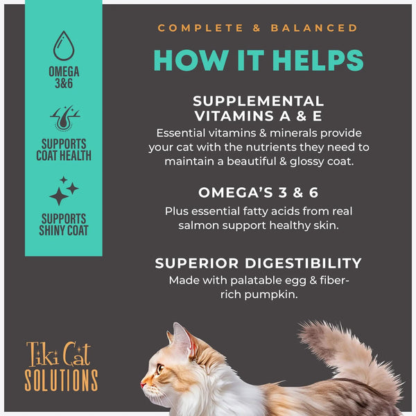 Tiki Cat Solutions Skin + Coat Mousse Salmon in Broth Wet Cat Food Pouch