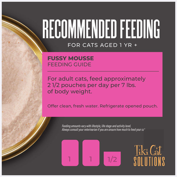 Tiki Cat Special FUSSY avec Foie de Canard et Oeuf dans un Bouillon Sachet de Nourriture Humide pour Chat