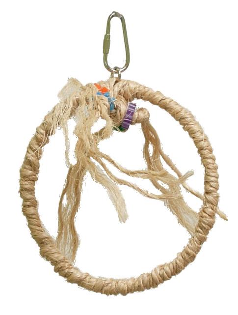Anneau en sisal naturel pour oiseaux Zoo-Max