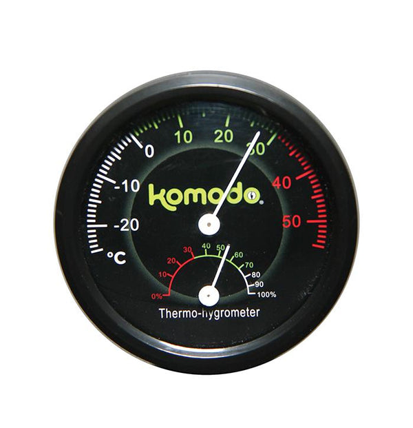 Komodo Thermomètre et hygromètre analogiques combinés pour reptiles