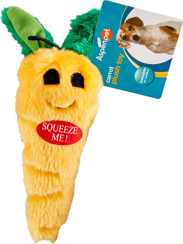 Booda Soft Bite Medium Carrot Plush Dog Toy