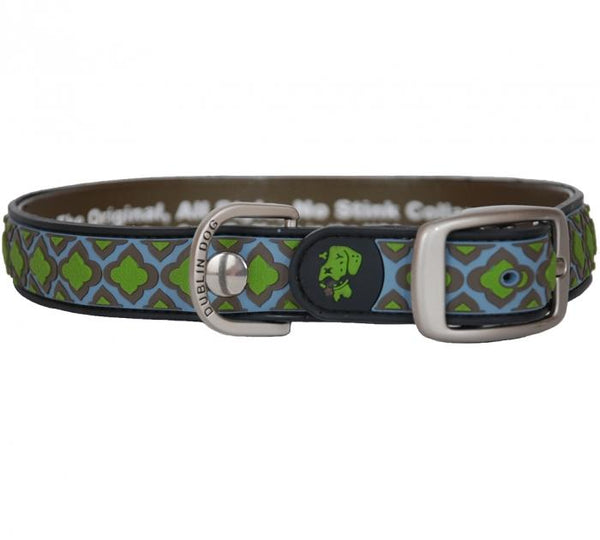 Dublin Dog Babylon Molded Dog Collar, Gray