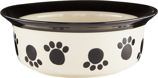 PetRageous Designs Paws n' Around Gamelle pour animaux, Noir
