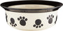 PetRageous Designs Paws n' Around Gamelle pour animaux, Noir