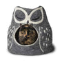 Dharma Dog Karma Cat Caverne chouette grise Lit pour chiens et chats
