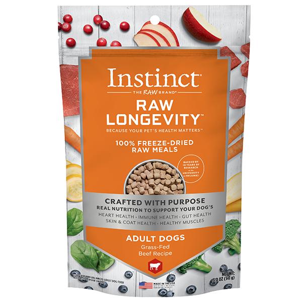 Instinct Raw Longevity Beef Freeze-Dried Dog Food