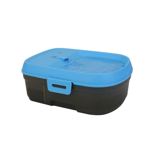 H2O Fontaine Abreuvoir Sans-Fil Pour Chien, Bleu