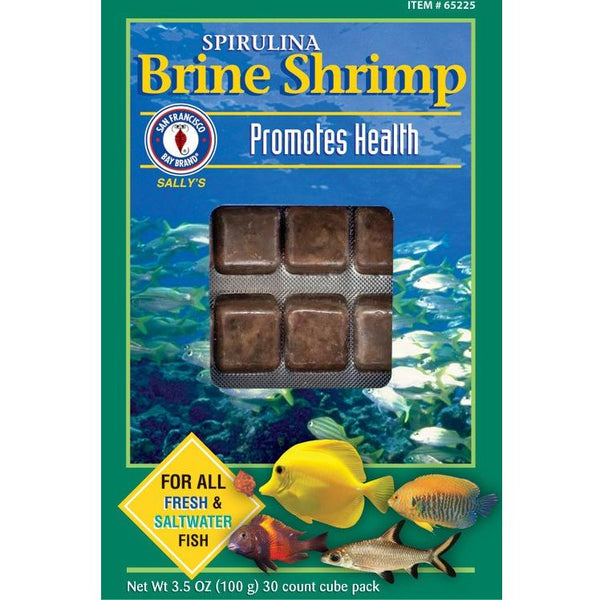 San Francisco Bay Brand Spirulina Brine Shrimp Cube Frozen Fish Food