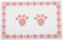 PetRageous Designs Tapis de table Pattes d'animaux, Rose