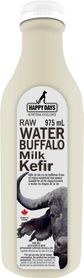 Happy Days Kefir au lait cru de buffle d'eau pour chiens et chats