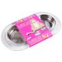 Messy Cats Bol Inox Avec Base En Silicone Pour Chat, Double