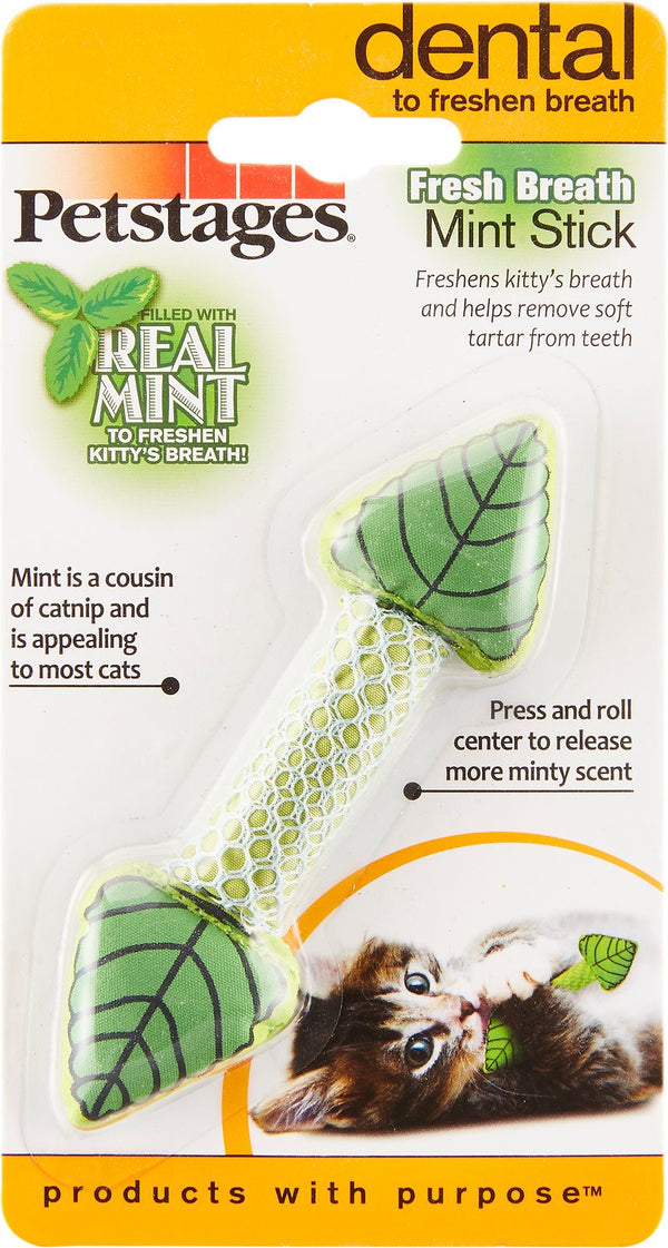 Petstages Fresh Breath Mint Stick Cat Toy