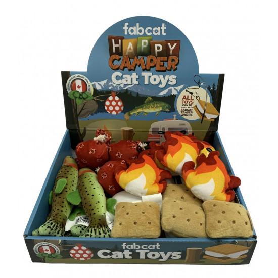 fabdog fabcat Jouet pour chat Happy Camper, assorti, unité 1
