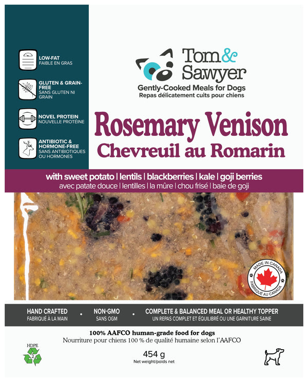 Tom&Sawyer Rosemary Venison Frozen Dog Food