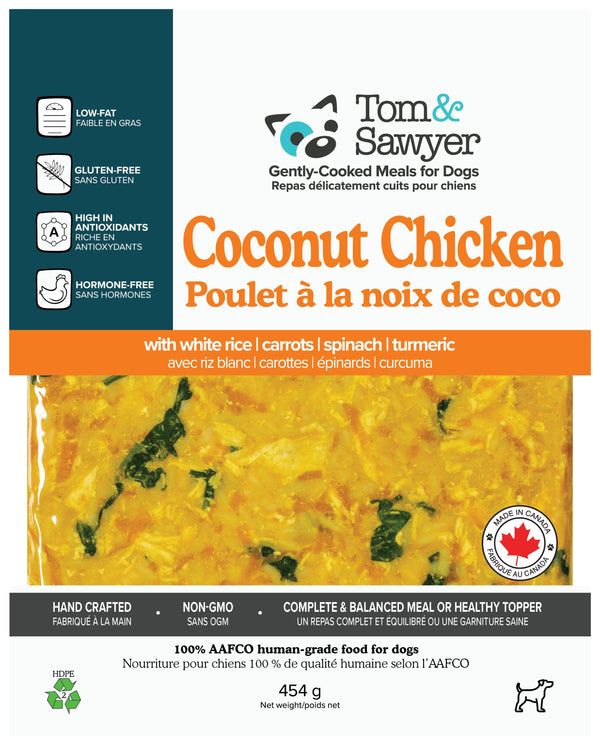 Tom&Sawyer Coconut Chicken Frozen Dog Food