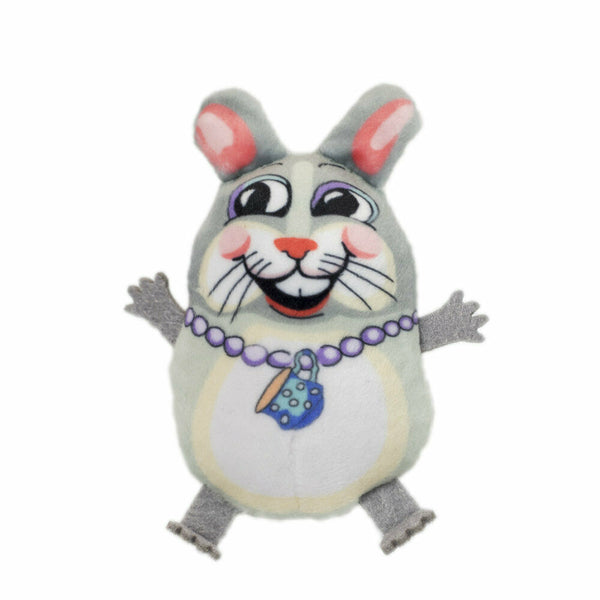 Fuzzu Teacup Fluffs Cat Toy Bunny Cat Toy with Organic Catnip