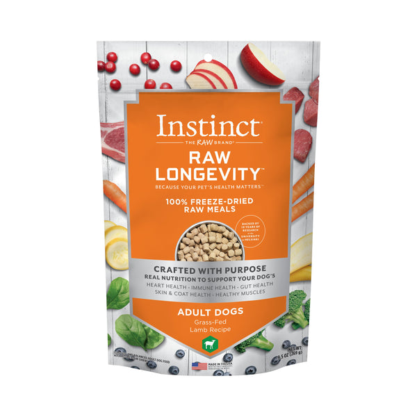 Instinct Raw Longevity Grass-Fed Lamb 100% Freeze-Dried Dog Food
