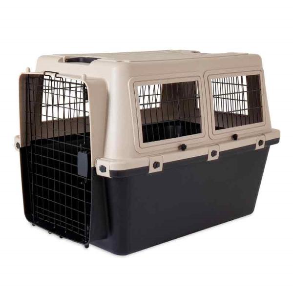 Precision Cargo Kennel for Pets, Tan & Black, 400