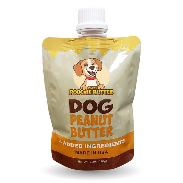 Poochie Butter Friandises au beurre de cacahuète pour chiens en paquet à presser