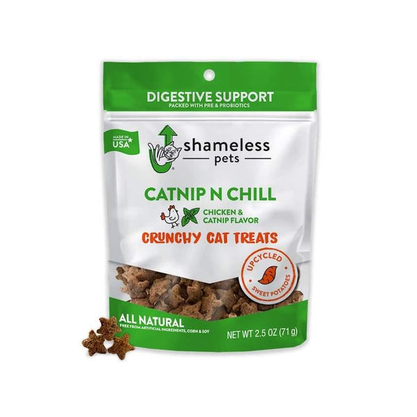 Shameless Pets Friandises croquantes Catnip N Chill pour chats