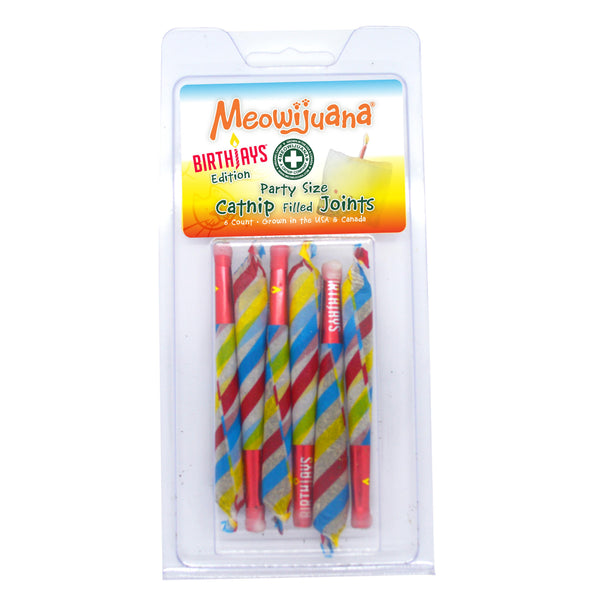 Meowijuana Birthjays Party-Sized Catnip Joints for Cats