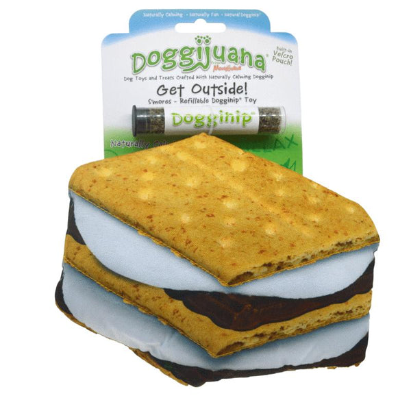 Doggijuana Jouet pour chien Dogginip rechargeable S'Mores Get Outside
