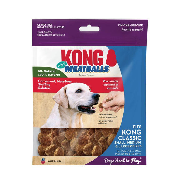 KONG Meatballs Mini Chicken Dog Treats