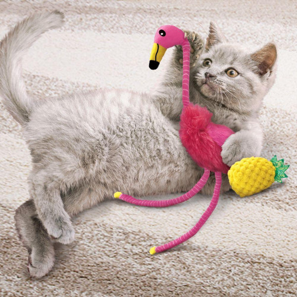 KONG Tropics Flamingo Cat Toy, 2-pk