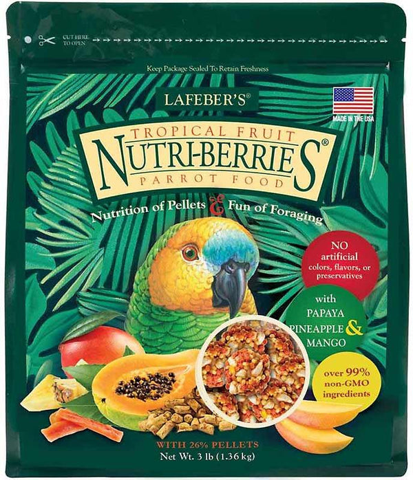Lafeber Tropical Fruit Nutri-Berries Parrot Bird Food